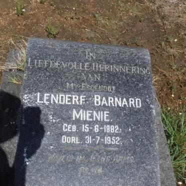 MIENIE Lenderf Barnard 1882-1952