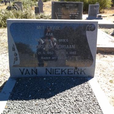 NIEKERK Andreas Adriaan, van 1953-1982