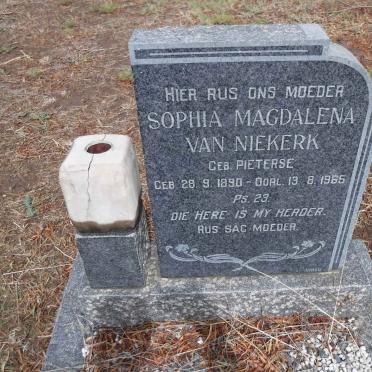 NIEKERK Sophia Magdalena, van nee PIETERSE 1890-1965