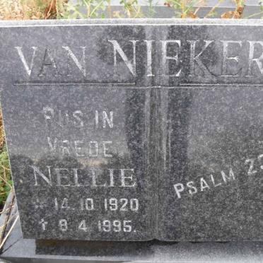 NIEKERK Nellie, van 1920-1995
