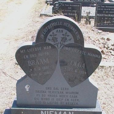 NIEMAN Braam 1961-1986 &amp; Olga 1964-