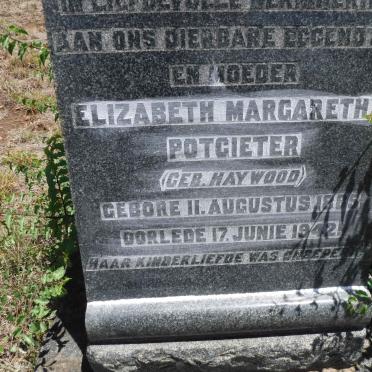 POTGIETER Elizabeth Margaretha nee HAYWOOD 1885-1942