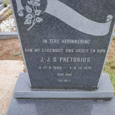 PRETORIUS J.J.O. 1900-1978