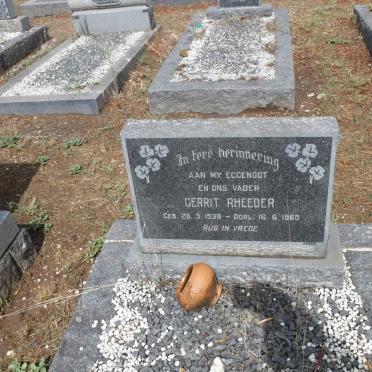 RHEEDER Gerrit 1938-1969