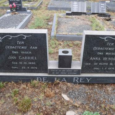 REY Jan Gabriel, de la 1890-1975 &amp; Anna Hendrina DE KLERK 1899-1975