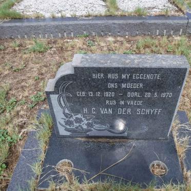 SCHYFF H.C., van der 1920-1970