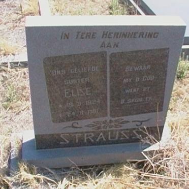 STRAUSS Elize 1924-1981