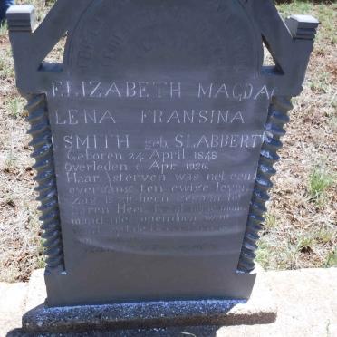 SMITH Elizabeth Magdalena Fransina nee SLABBERT 1848-1926