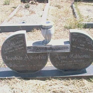 SPANGENBERG Jacobus Albertus 1900-1987 &amp; Anna Catharina VAN NIEKERK 1909-