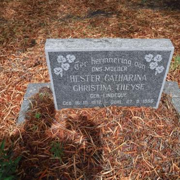 THEYSE Hester Catharina Christina nee LINDEQUE 1872-1966