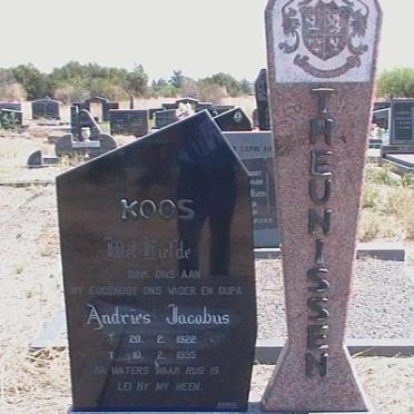 THEUNISSEN Andries Jacobus 1922-1995