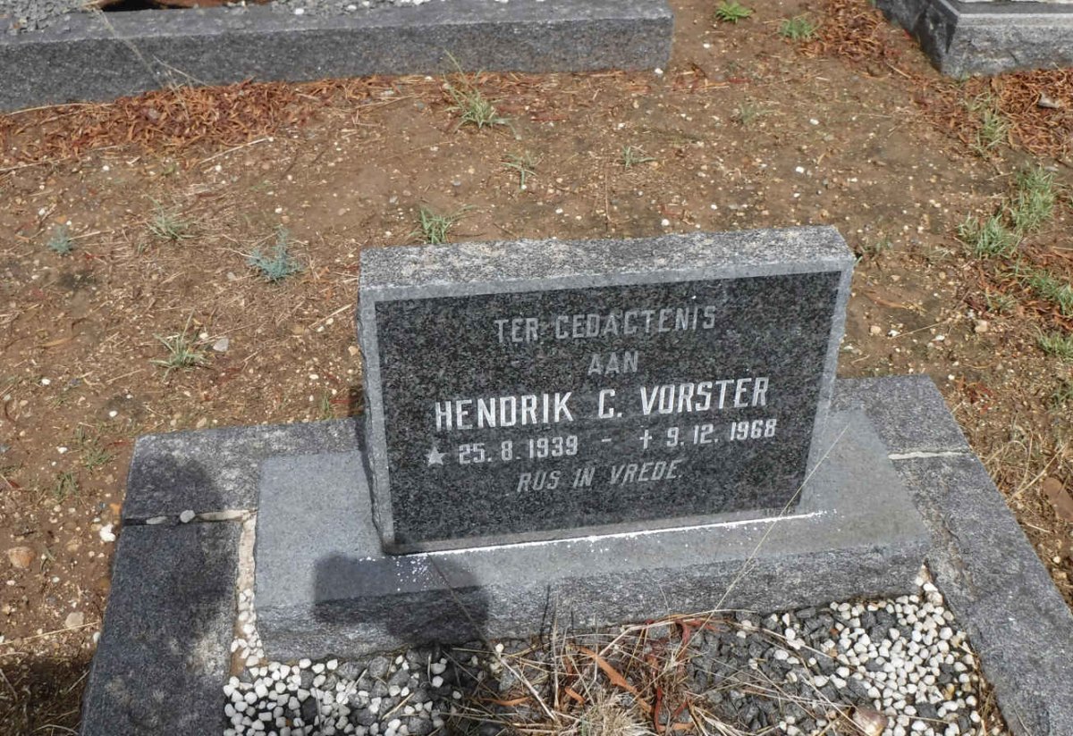 VORSTER Hendrik C. 1939-1968