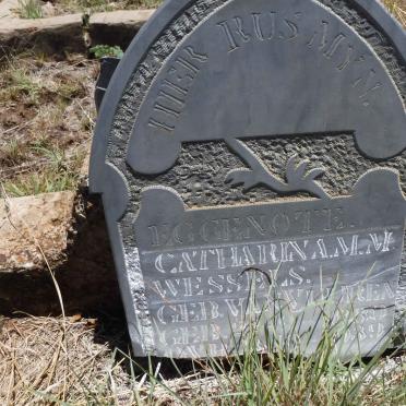 WESSELS Catharina M.M. nee VAN VUUREN 1880-1939