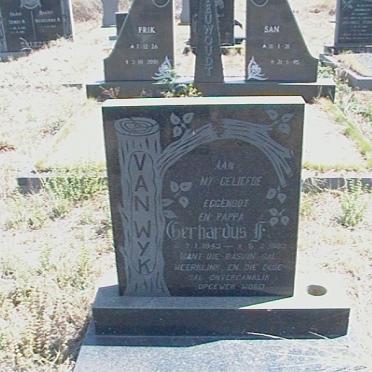 WYK Gerhardus F., van 1943-19?3