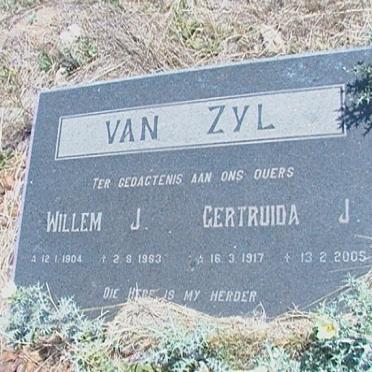 ZYL Willem J., van 1904-1983 &amp; Gertruida J. 1917-2005