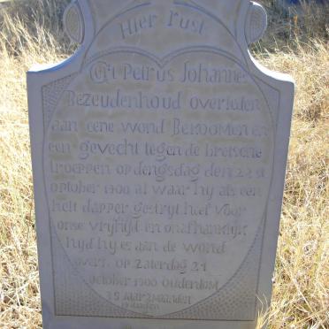 BEZEUDENHOUD Gert Petrus Johannes 1862-1900