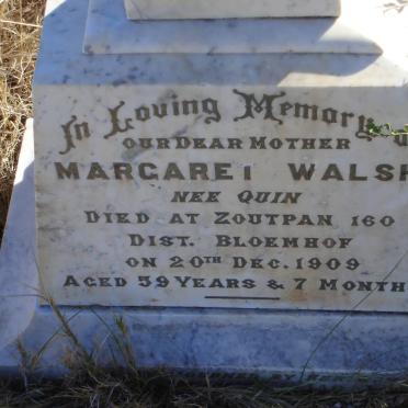 WALSH Margaret nee QUIN 1850-1909