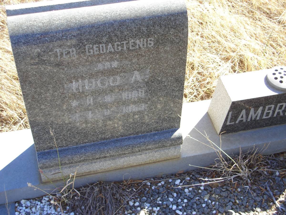 LAMBRECHTS Hugo A. 1869-1953