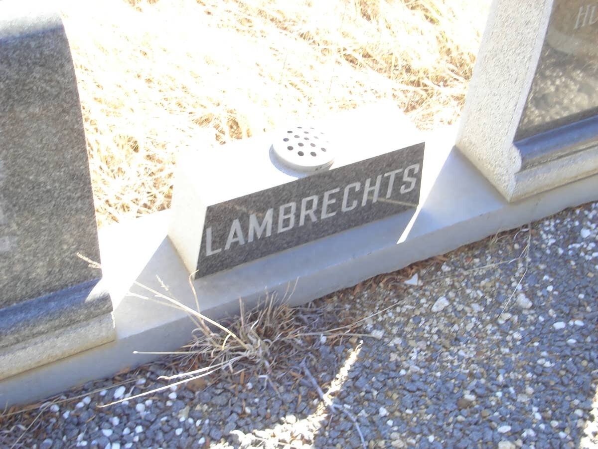 LAMBRECHTS Hugo A. 1869-1953 &amp; Huibrecht H.J. 1885-1977