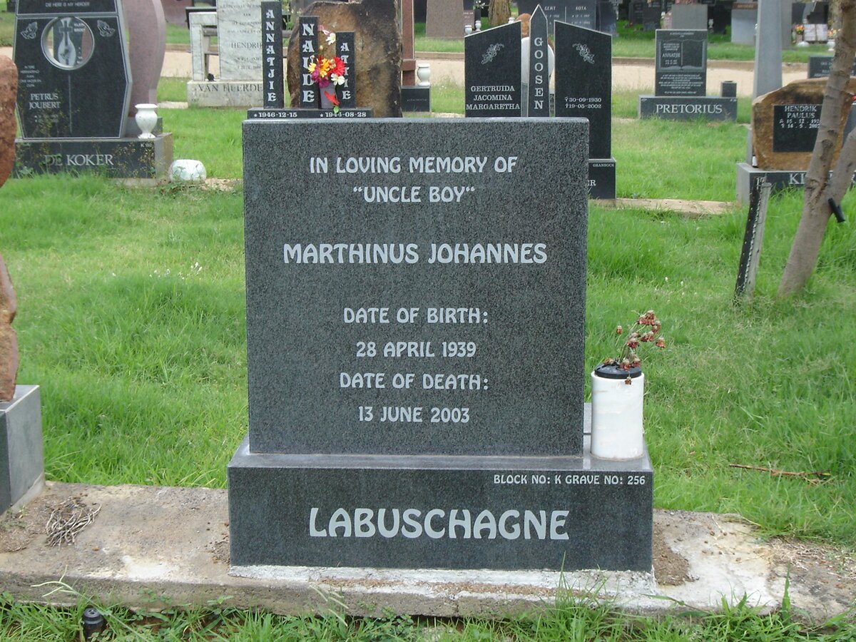 LABUSCHAGNE Marthinus Johannes 1939-2003