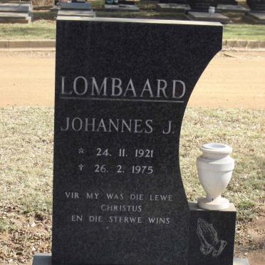LOMBAARD Johannes J. 1921-1975
