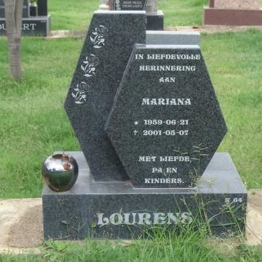 LOURENS Mariana 1959-2007