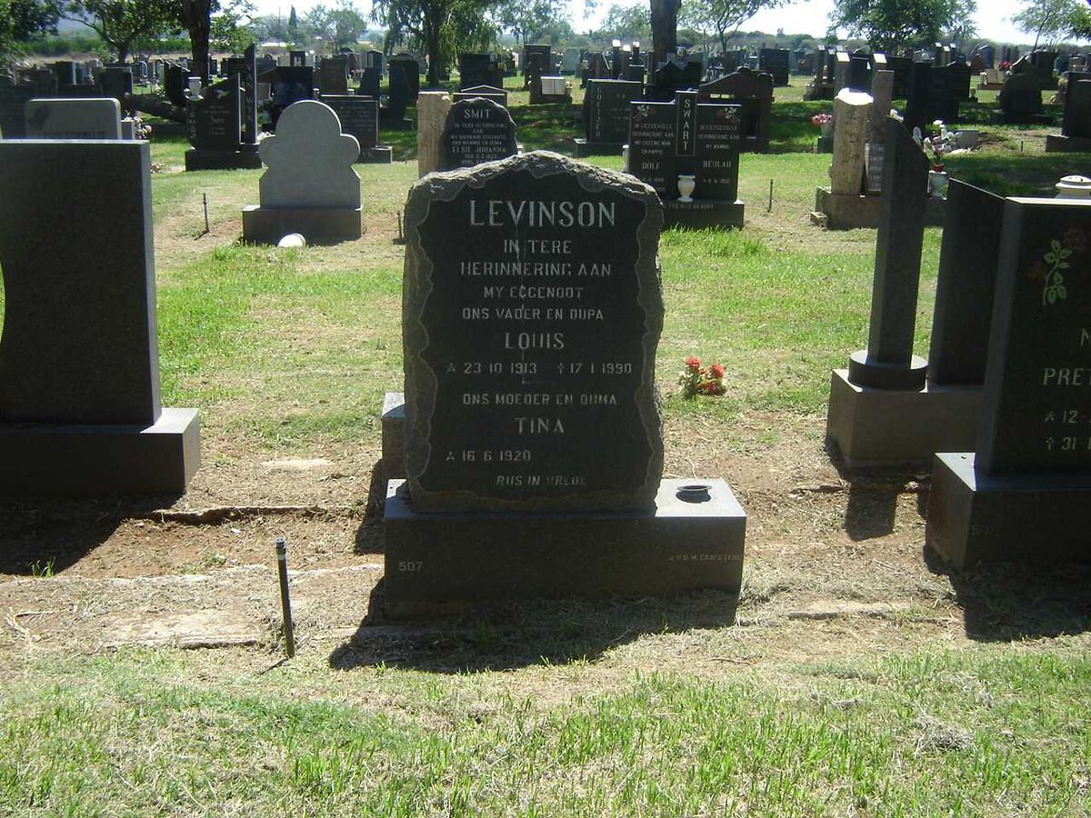 LEVINSON Louis 1913-1990 &amp; Tina 1920-