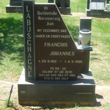 LABUSCHAGNE Francois Johannes 1912-1996