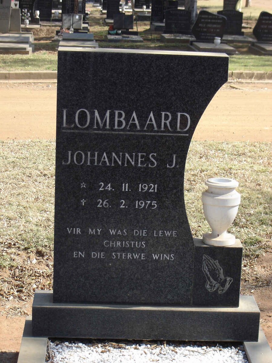 LOMBAARD Johannes J. 1921-1975