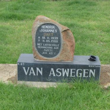 ASWEGEN Hendrik Johannes, van 1939-2001