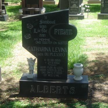 ALBERTS Catharina Levina nee DU PLESSIS 1958-1994