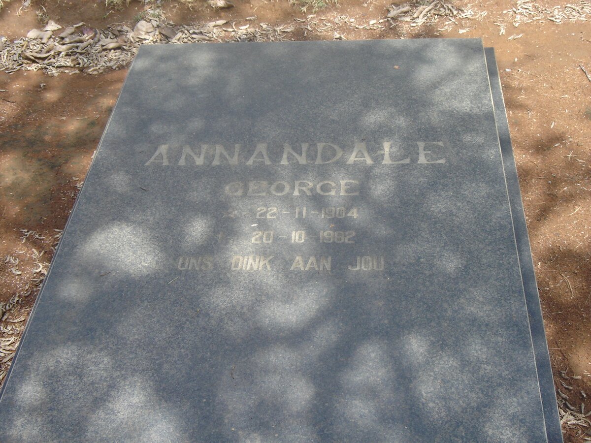 ANNANDALE George 1904-1982