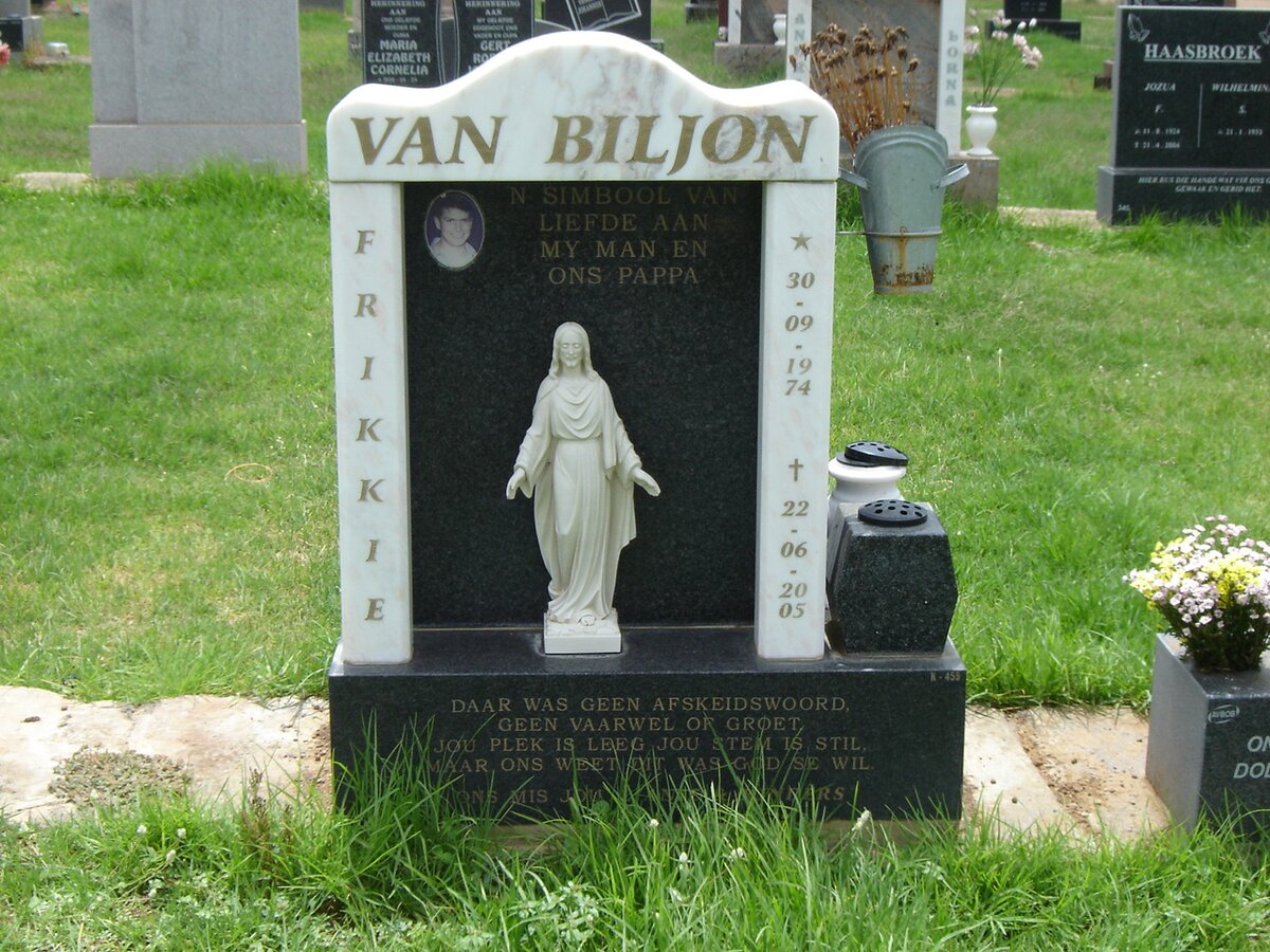 BILJON Frikkie., van 1974-2005