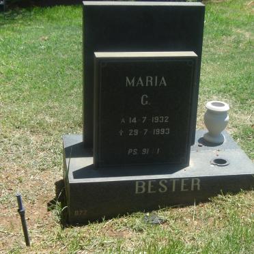 BESTER Maria G. 1932-1993