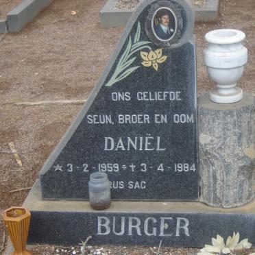 BURGER Daniel 1959-1983