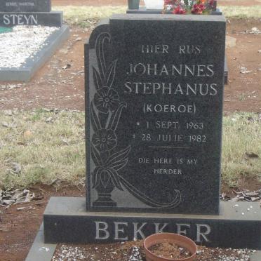 BEKKER Johannes Stephanus 1963-1982