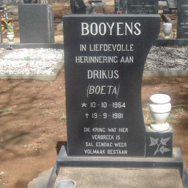 BOOYENS Drikus 1964-1981