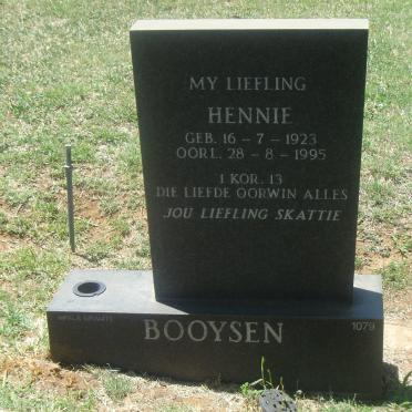 BOOYSEN Hennie 1923-1995