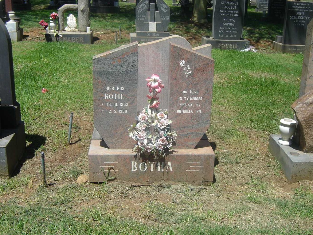 BOTHA Kotie 1952-1990