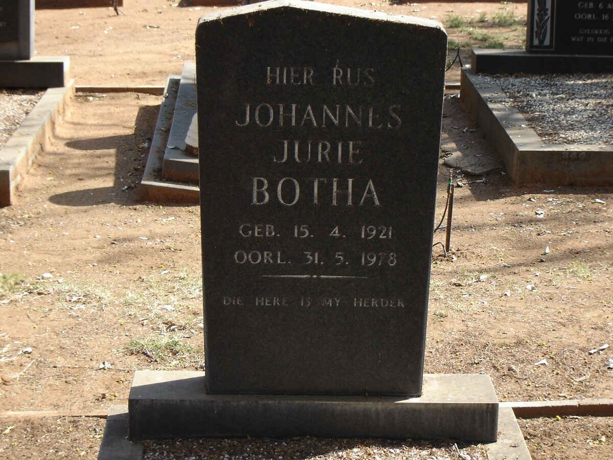 BOTHA Johannes Jurie 1921-1978