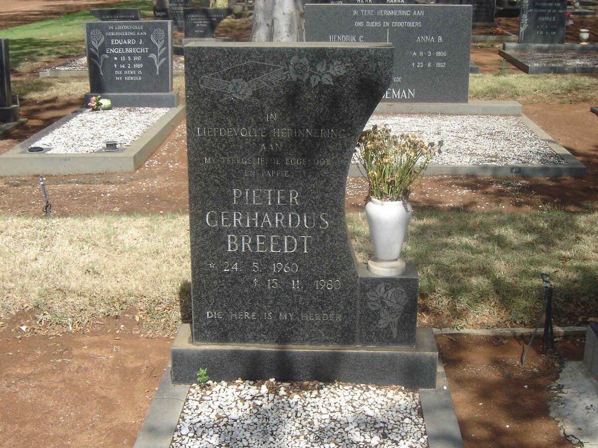 BREEDT Pieter Gerhardus 1960-1980