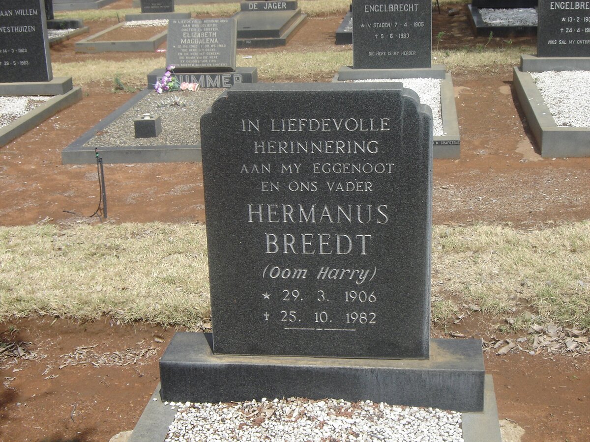 BREEDT Hermanus 1906-1982