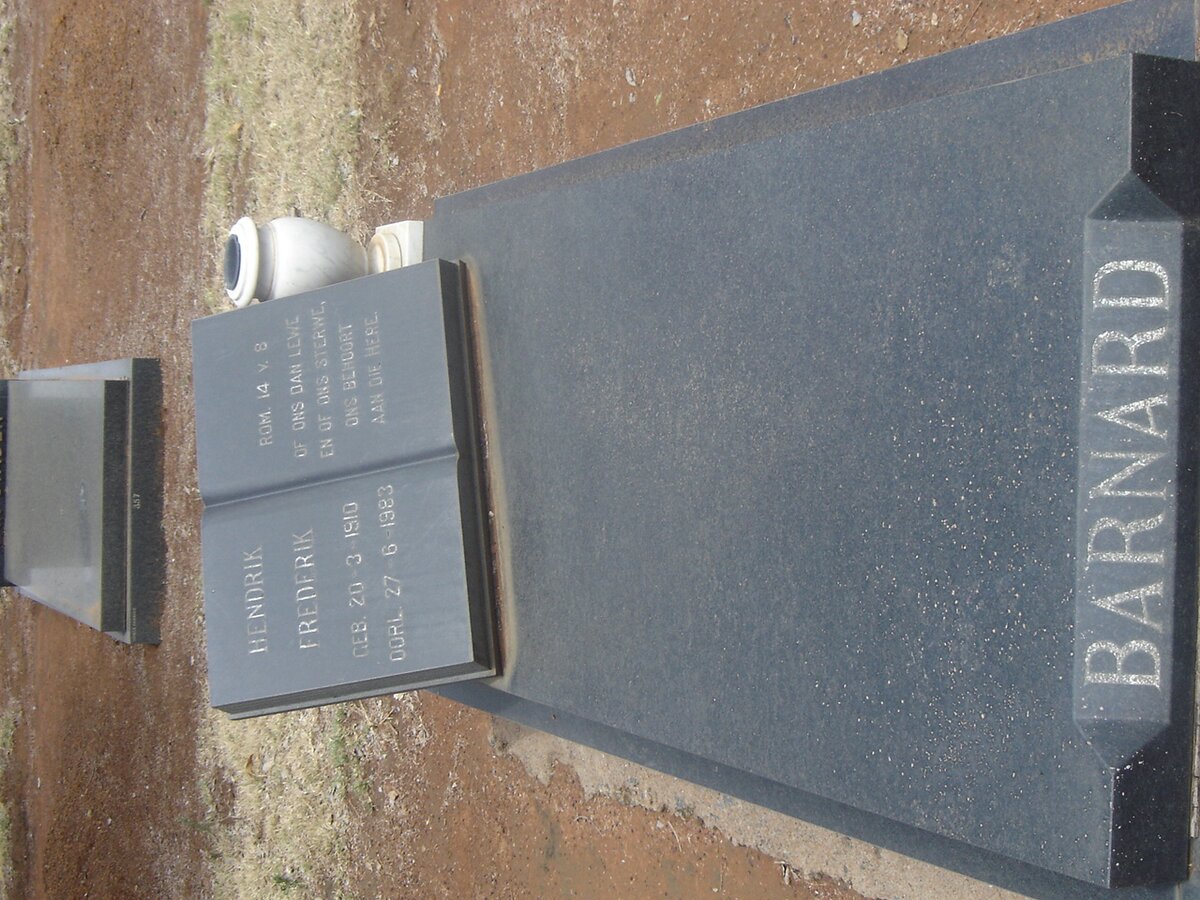 BARNARD Hendrik Frederik 1910-1983