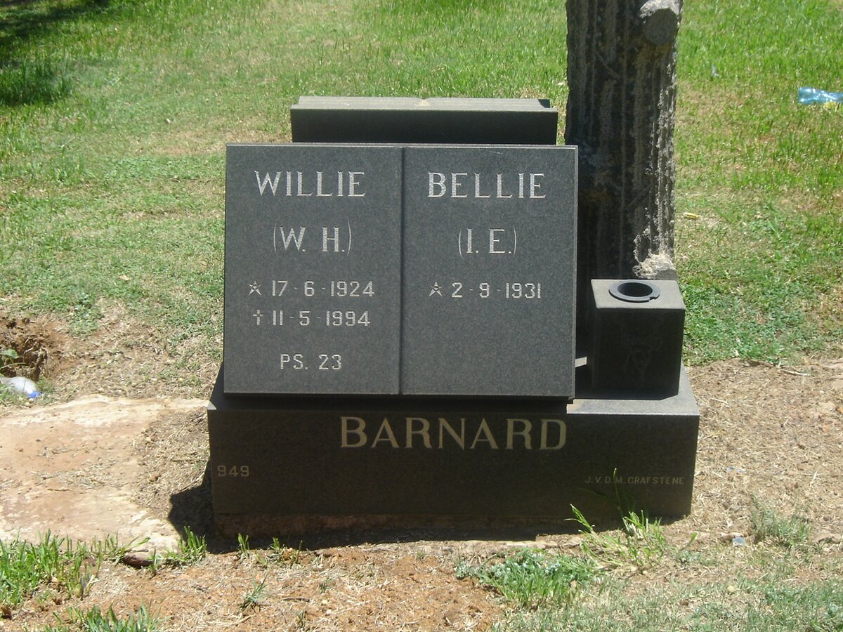 BARNARD W.H. 1924-1994 &amp; I.E. 1931-