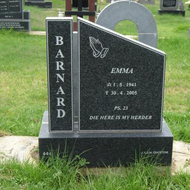 BARNARD Emma 1941-2005