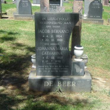 BEER Jacob Bernand, de 1904-1988 &amp; Johanna Maria Catharina 1907-1998