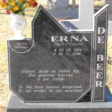 BEER Erna, de nee VILJOEN 1954–2006