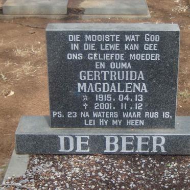 BEER Gertruida Magdalena, de 1915-2001 