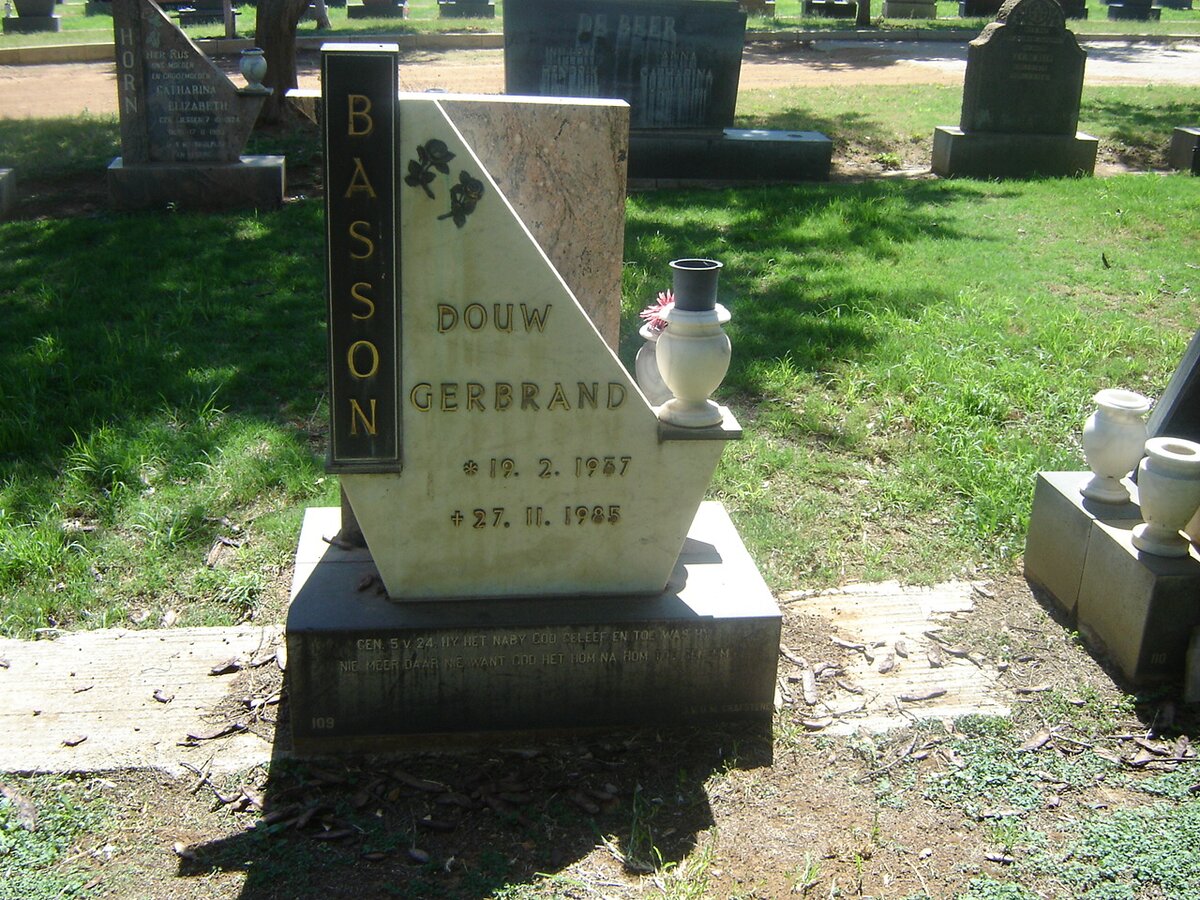 BASSON Douw Gerbrand 1937-1985