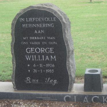 CLACK George William 1906-1985